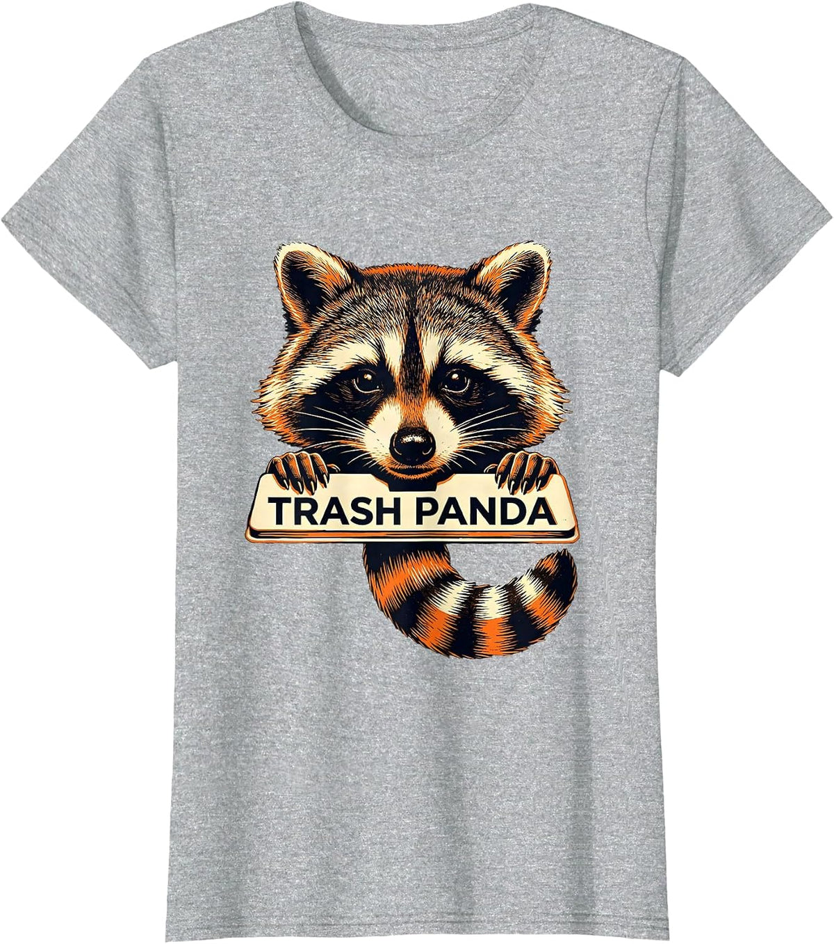 Trash Panda Funny Raccoon Meme Humor Kids Baseball Mom T-Shirt - Heather Grey