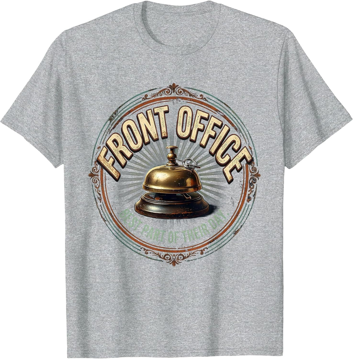 Men's Front Office Best Part Of Their Day Vintage Specials Teacher T-Shirt - Heather Grey