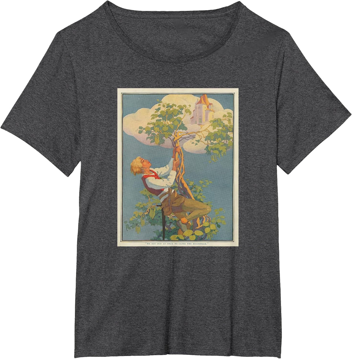 Jack and the Bean Pole (1917) T-Shirt - Dark Heather Grey
