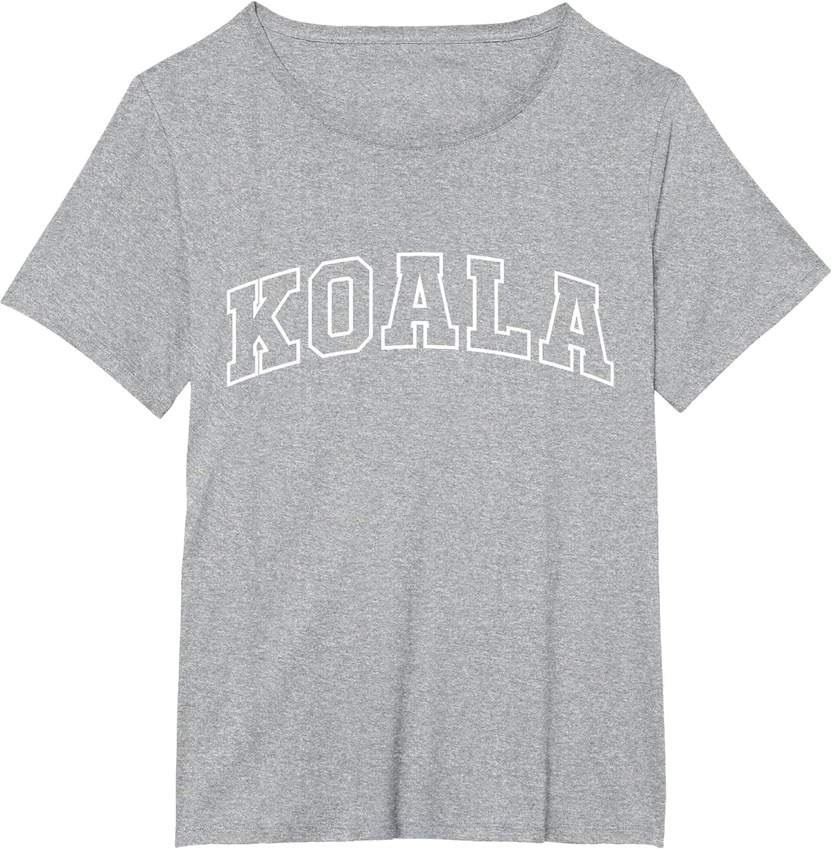 Koala Funny Athletic Lettering Costume Animal Lover T-Shirt - Heather Grey