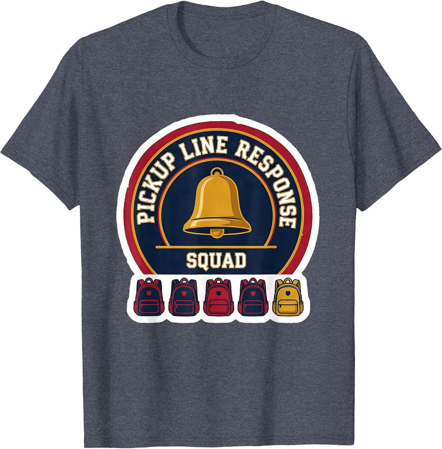 Pickup Line Response Squad Funny Sarcastic Chaos Coordinator T-Shirt - Heather Blue