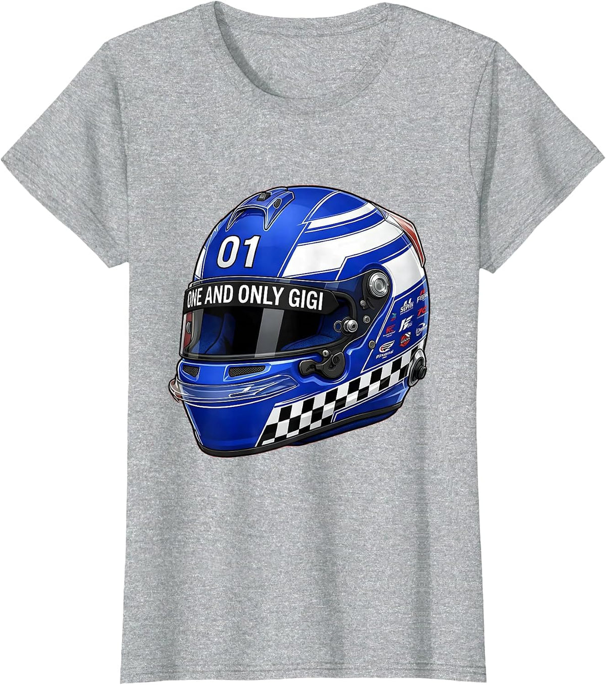 Women's One and Only Gigi Grandma Gift Design T-Shirt - Heather Grey