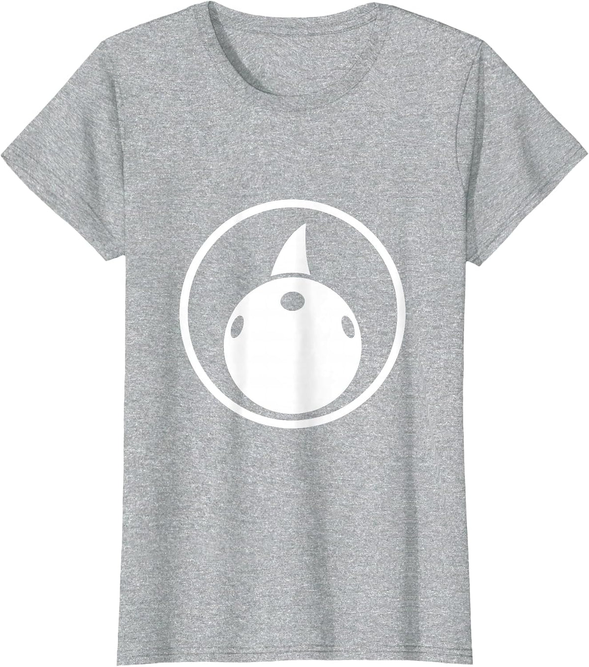 Shark Fin Bowling Ball Funny Bowling Graphic T-Shirt - Heather Grey