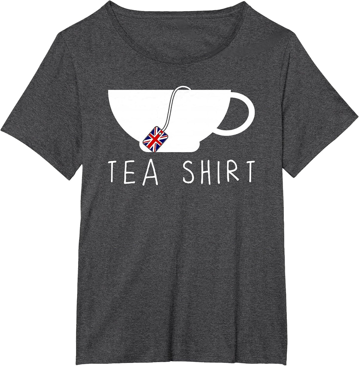 Tea English Tea British Flag T-Shirt - Dark Heather Grey