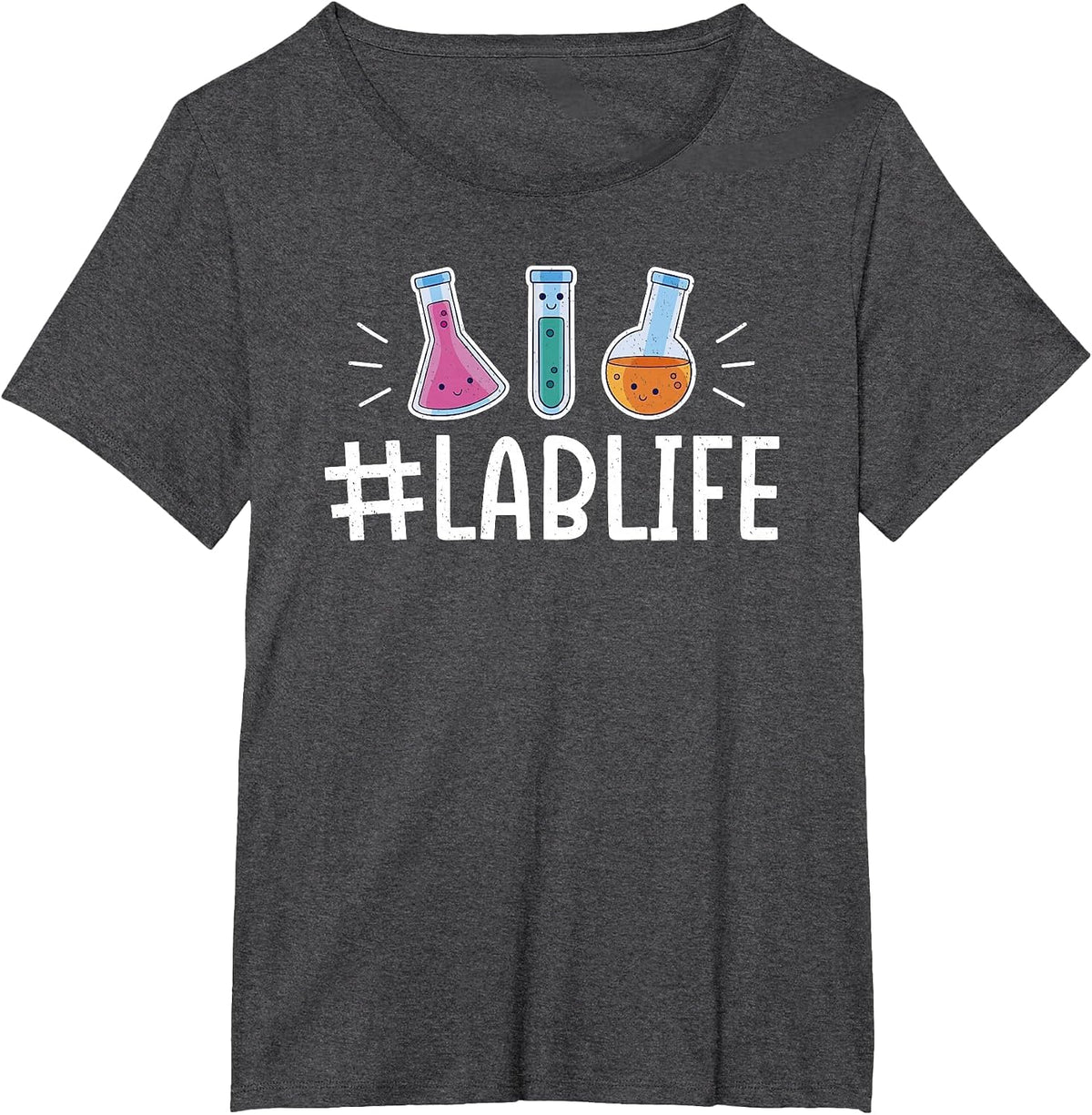 Laboratory Technician #LabLife Lab Scientist Chemist T-Shirt - Dark Heather Grey
