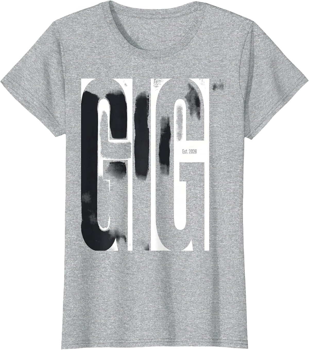 Gigi Est 2026 First Time Grandma Gift Grandparent T-Shirt - Heather Grey