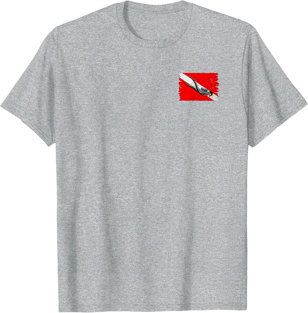 Scuba Dive St. Thomas Diving Snorkeling 2-Sided T-Shirt - Heather Grey