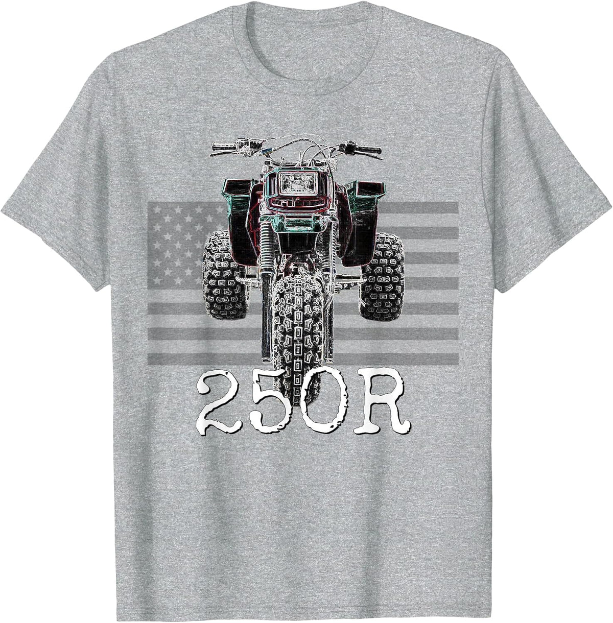 1985 Vintage Retro Three Wheeler ATV ATC 250R T-Shirt - Heather Grey