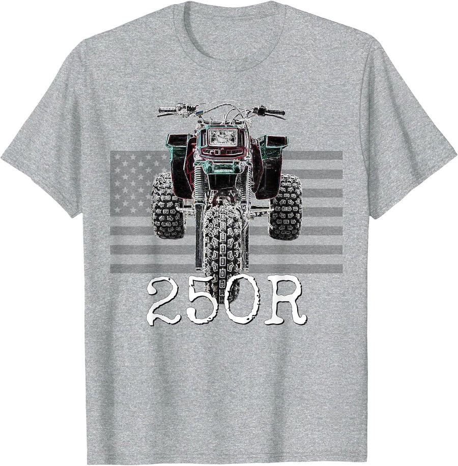 1985 Vintage Retro Three Wheeler ATV ATC 250R T-Shirt - Heather Grey