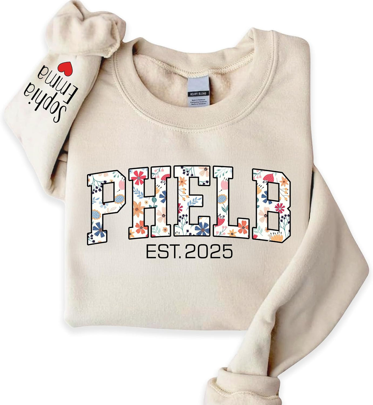 Personalized PHLEB Sweatshirt, Custom Phlebotomist Shirt, Blood Draw Technician Gift, Gift for Healthcare Worker - Floral