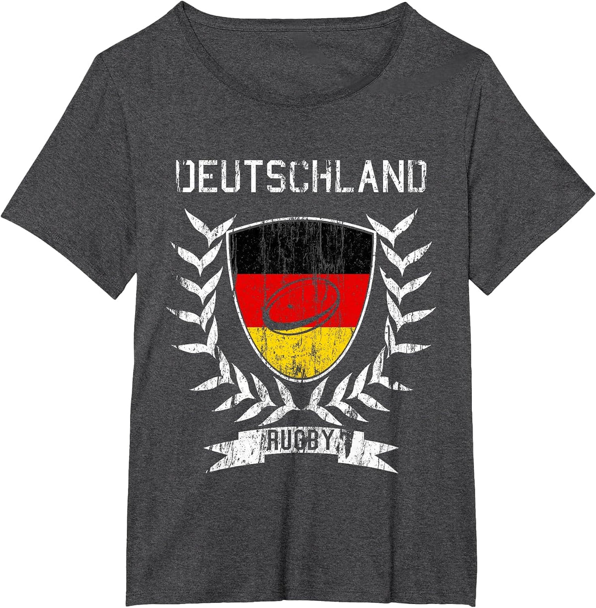 Germany Rugby Jersey 2021 Germany Rugby T-Shirt - Dark Heather Grey