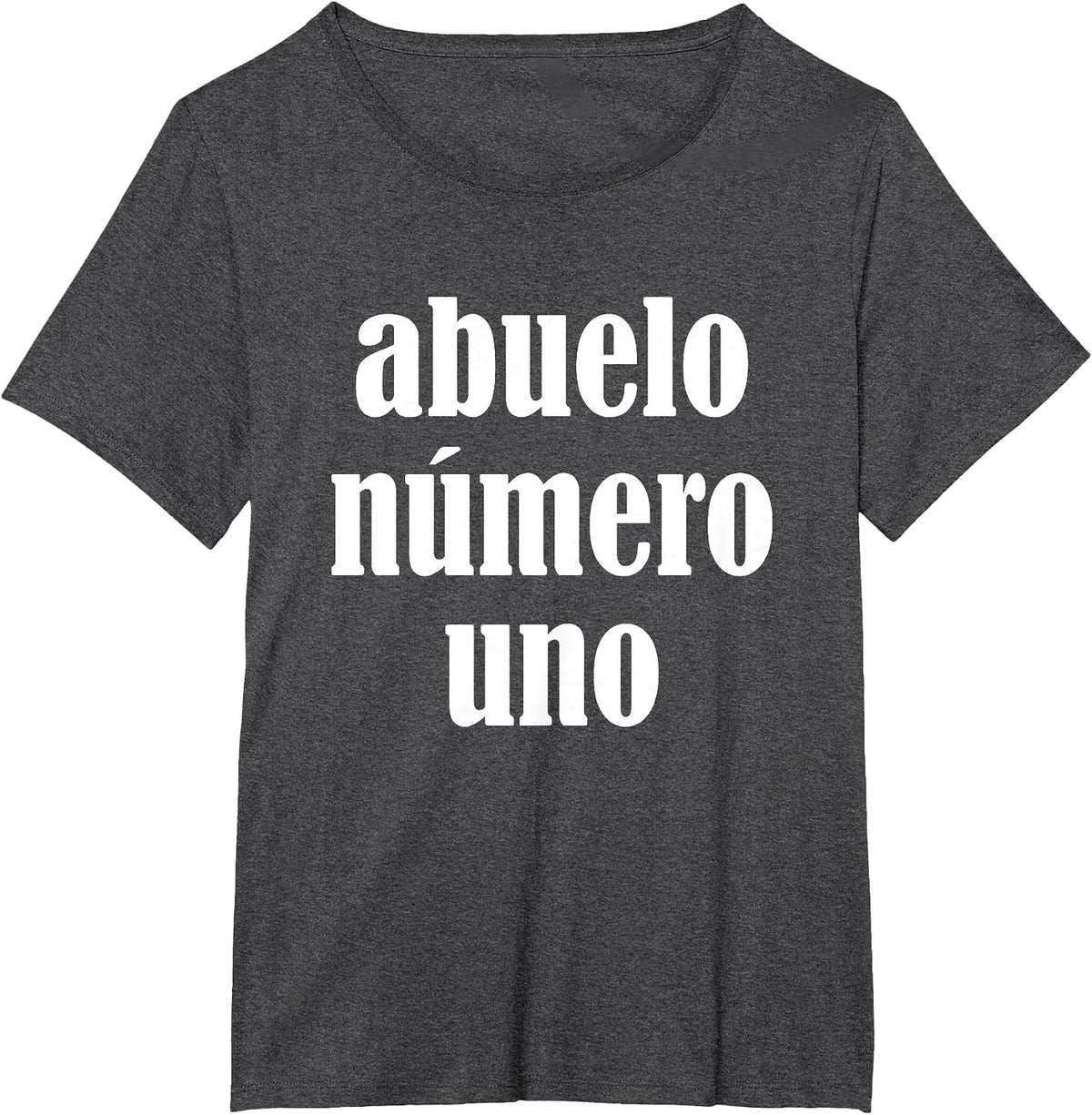 Abuelo Numero uno Shirt. Abuelo Numero uno tee. T-Shirt - Dark Heather Grey
