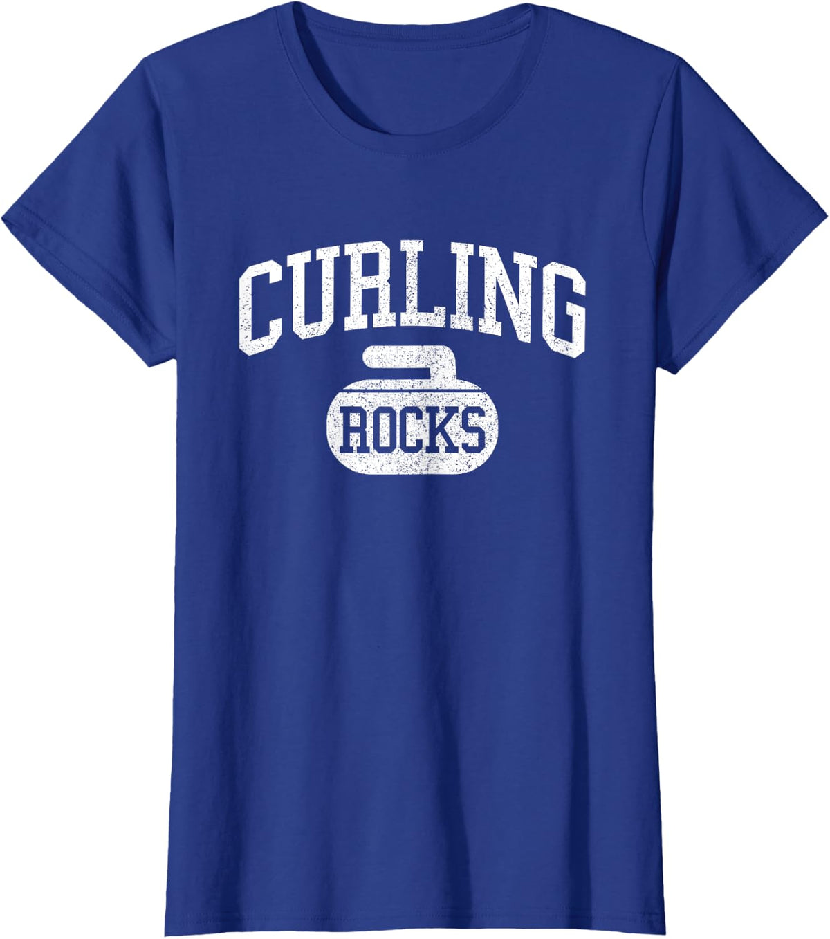 Curling Rocks - Funny Winter Sports Gift T-Shirt - Royal Blue