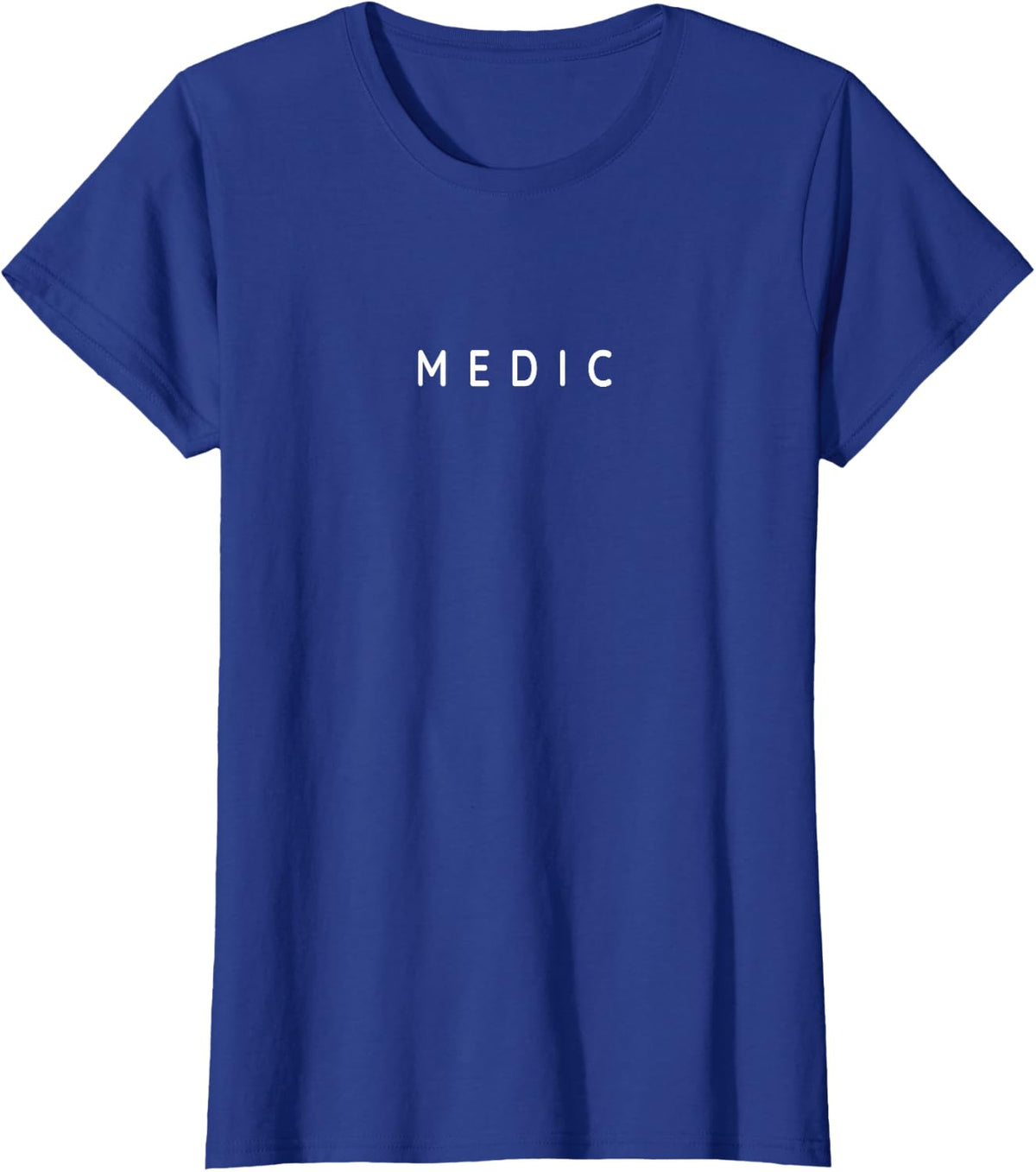Medic/Combat Medic EMS/EMT Emergency Crew Modern Font T-Shirt - Royal Blue