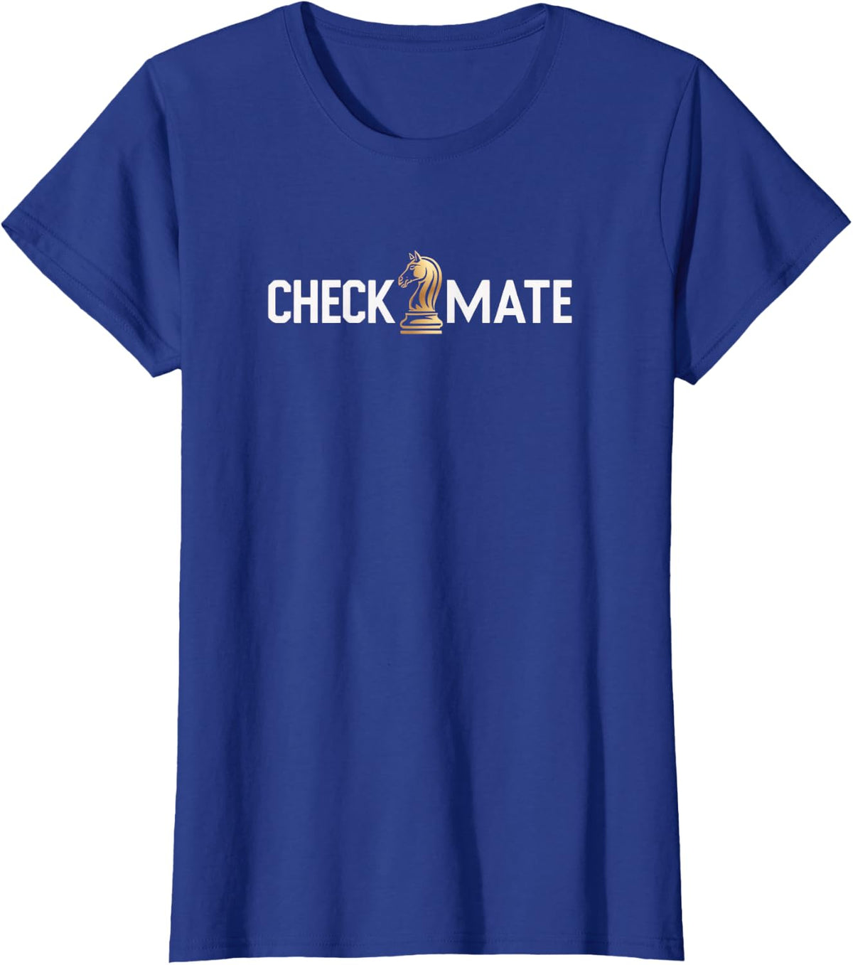 Checkmate. Winners Quote T-Shirt - Royal Blue