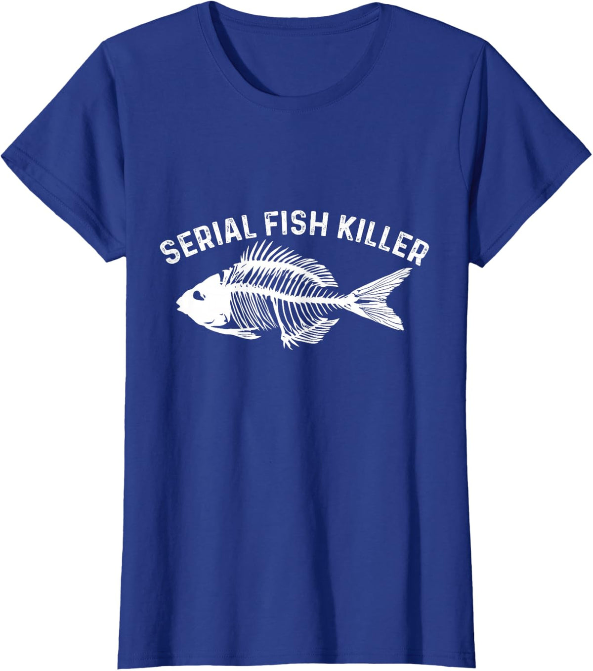 Serial Fish Killer Ice Fisher Ice Fishing Fish Rod Carp T-Shirt - Royal Blue