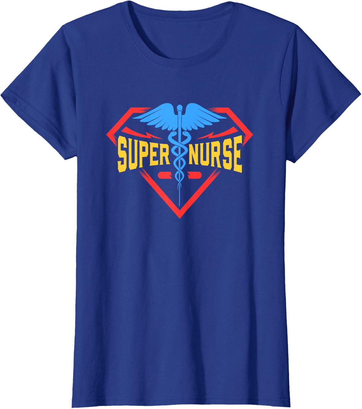 Super Nurse T Shirt, First Aid Nursing School Student T-Shirt - Royal Blue