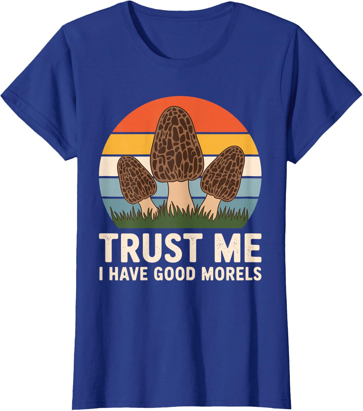 Cool Morel Mushroom Art for Men Women Morel Mushroom Hunter T-Shirt - Royal Blue