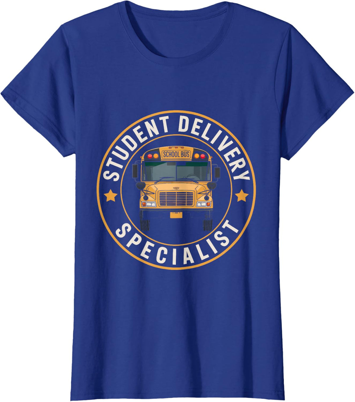 Funny School Bus Driver Art for Men Women Back to School T-Shirt - Royal Blue