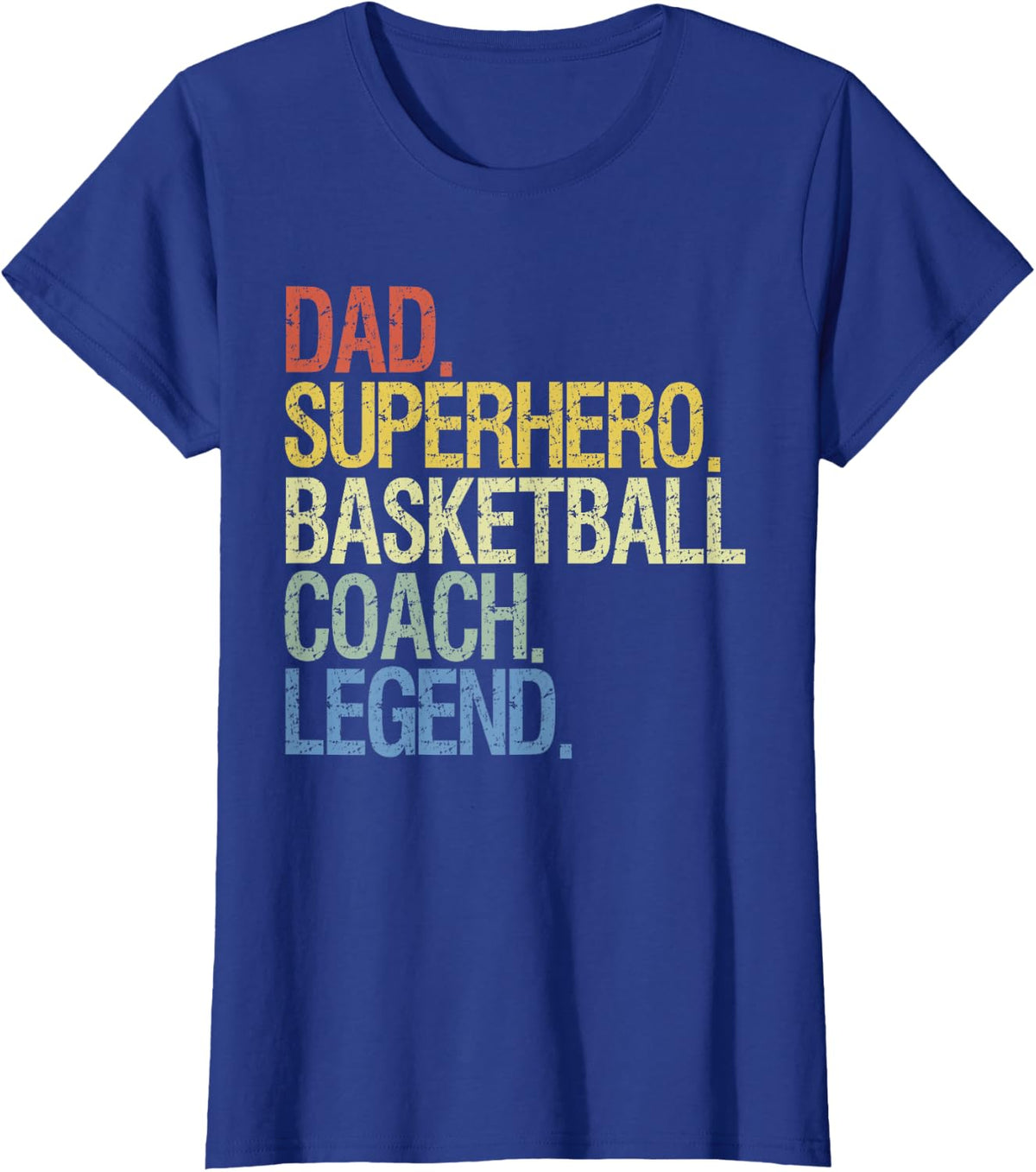 Basketball Coach dad T-Shirt - Royal Blue
