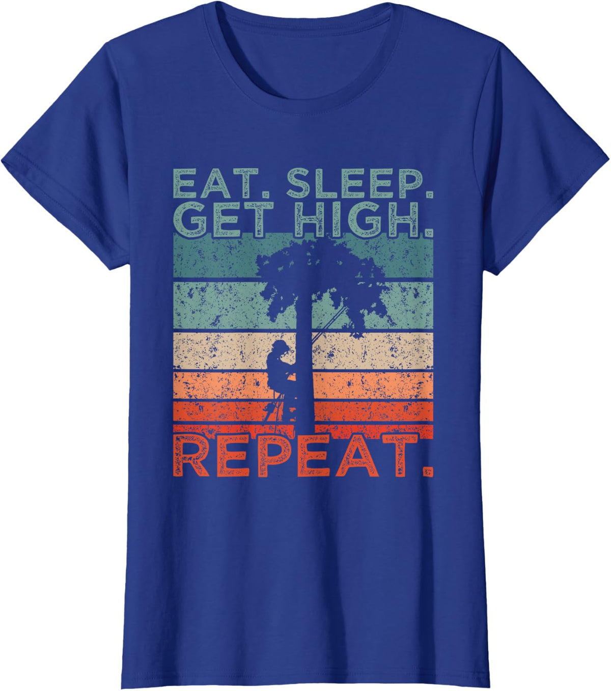 Arborist Woodworker Outfit Logger T-Shirt - Royal Blue