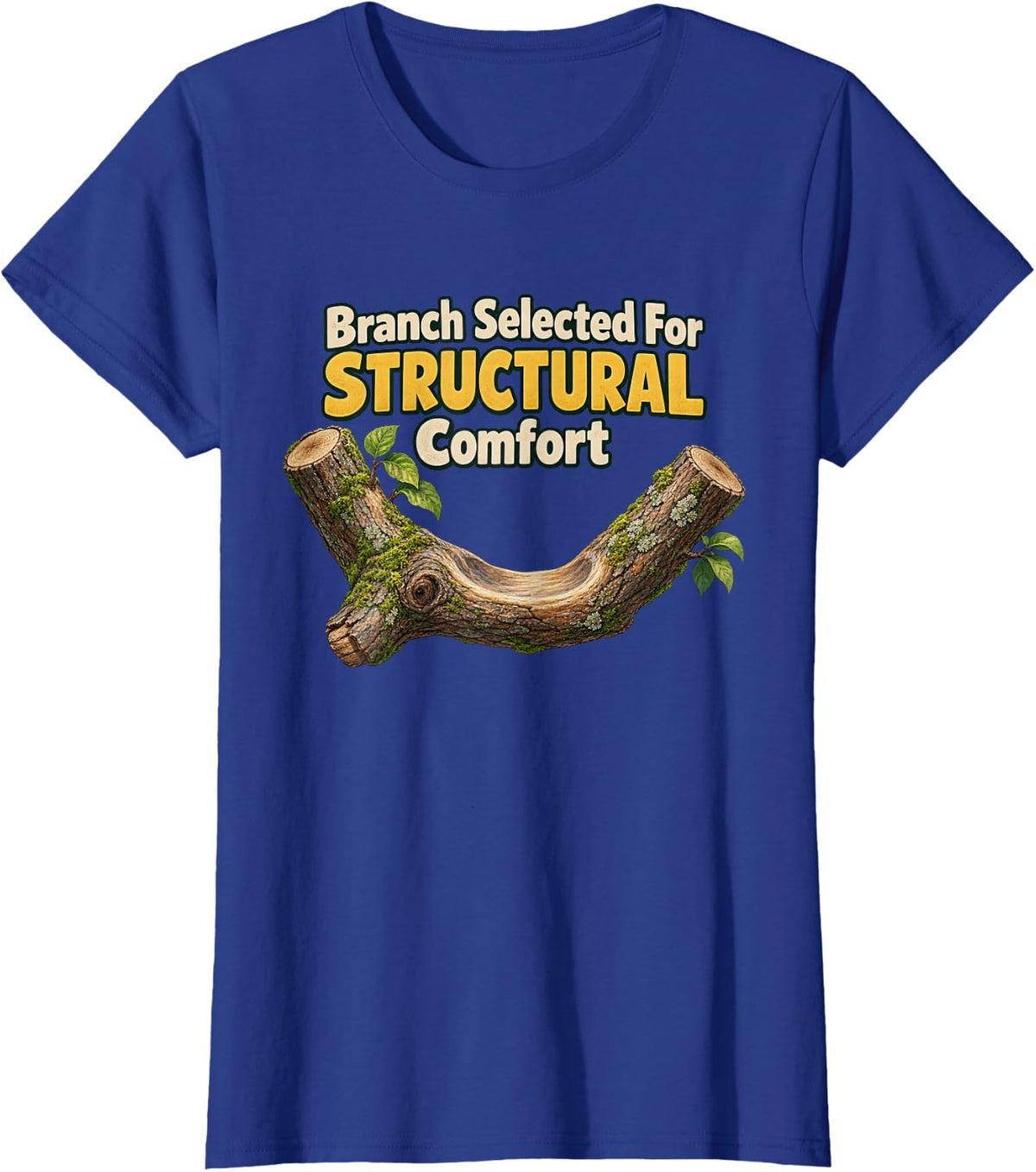 Branch Selected for Structural Comfort Koala Humor Graphic T-Shirt - Royal Blue