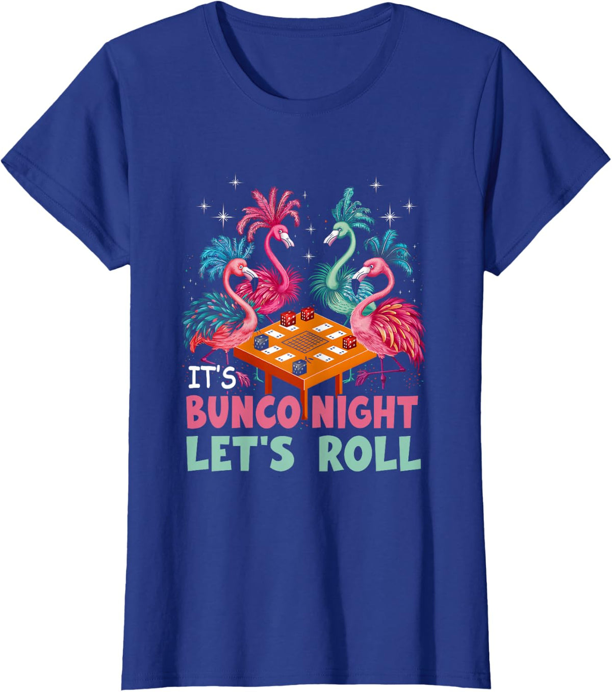 Cube Tropical Game of Chance T-Shirt - Royal Blue