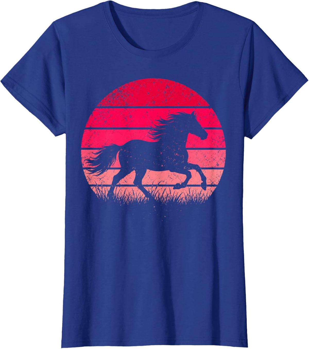 Horse Lover Equestrian Pony Rider T-Shirt - Royal Blue