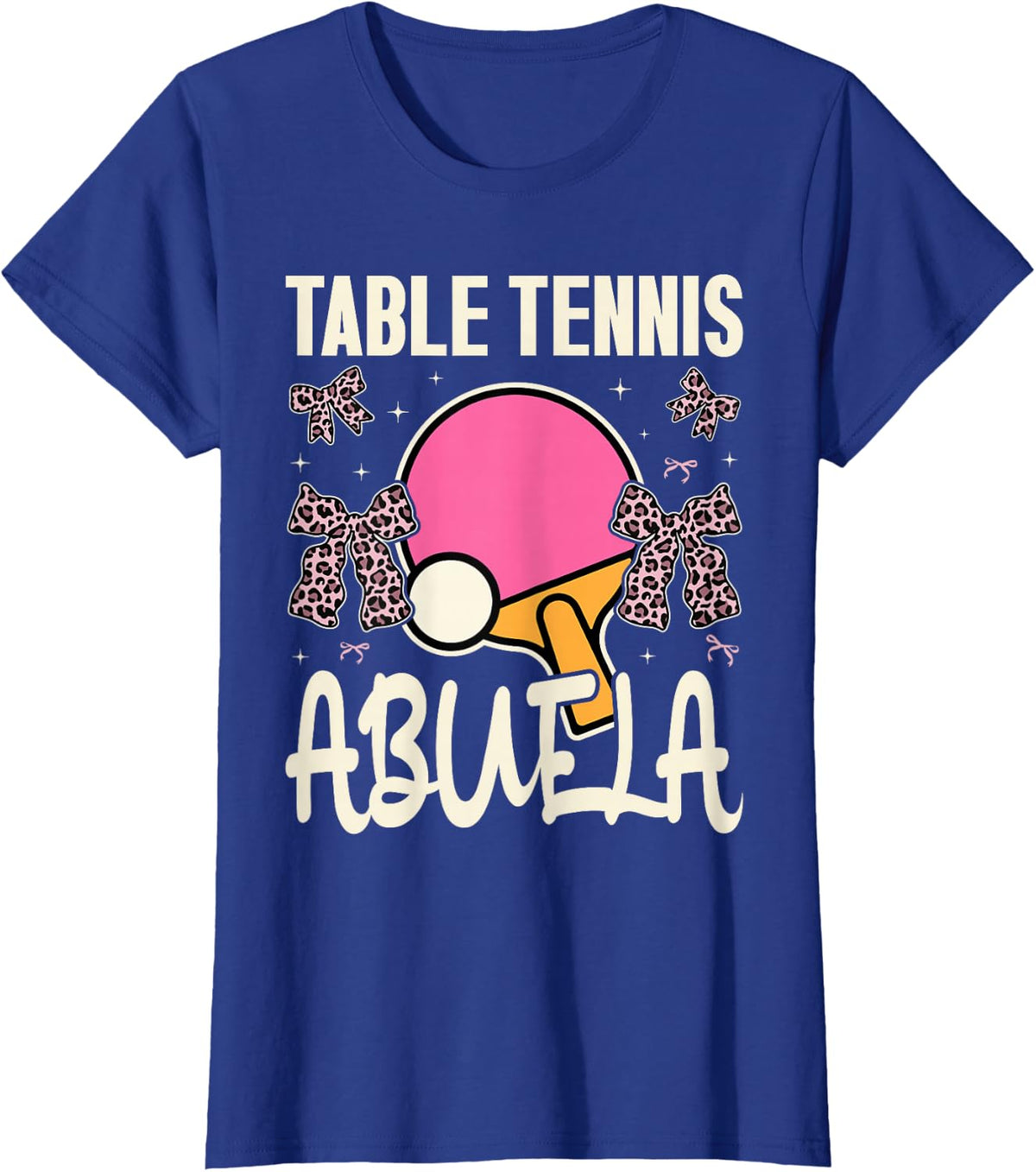 Ping Pong Lover Table Tennis Player Cute Grandma Abuela T-Shirt - Royal Blue