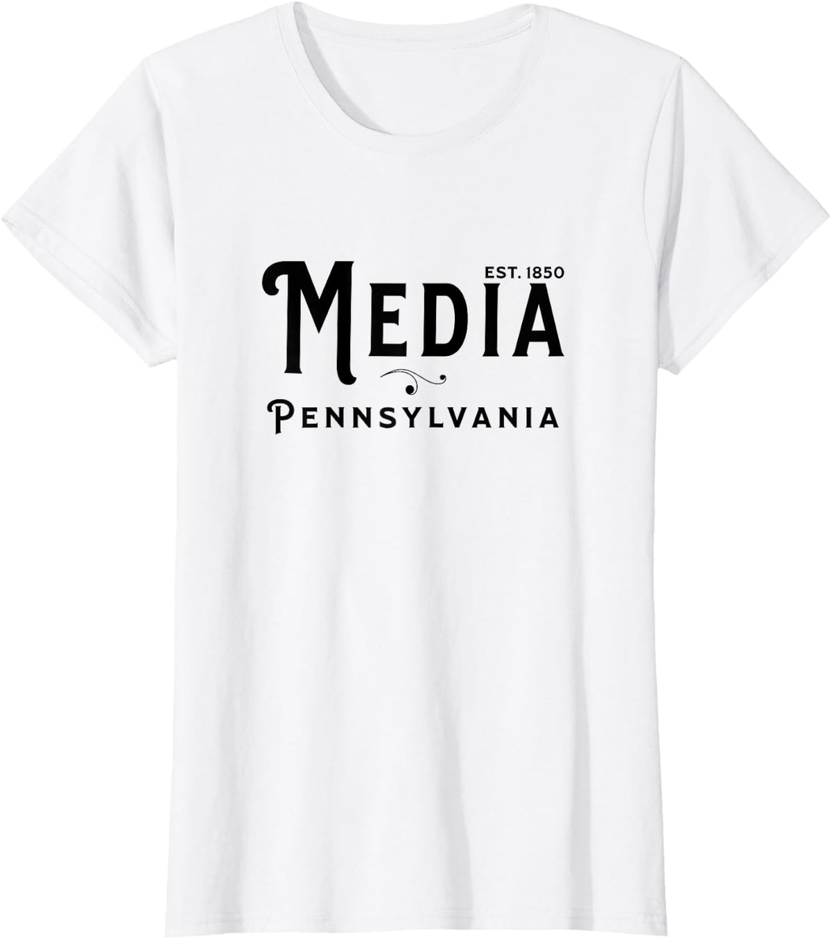 USA Vintage Merch Souvenir Visit Media Pennsylvania T-Shirt - White