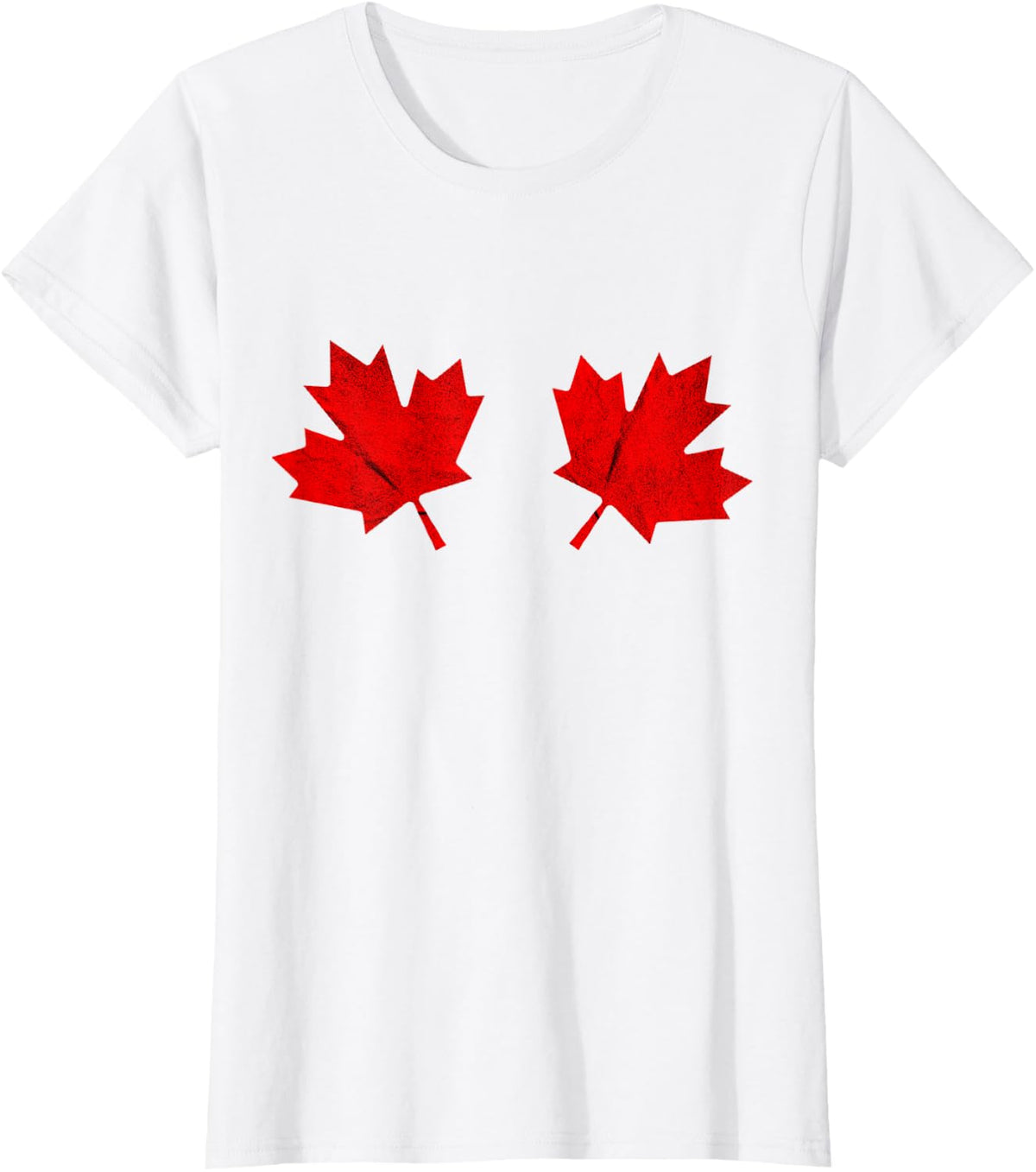 Maple Leaf Brassiere Canada Bikini Bra Canada Day Canadian T-Shirt - White