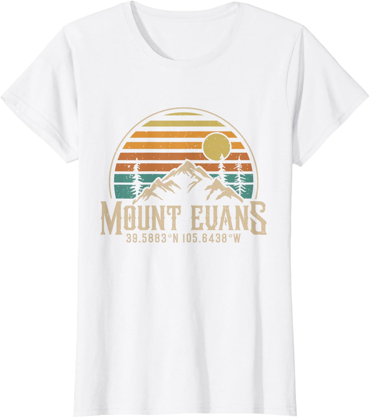 Climbing Mt. Evans Colorado Hiking Mountain Mount Evans T-Shirt - White