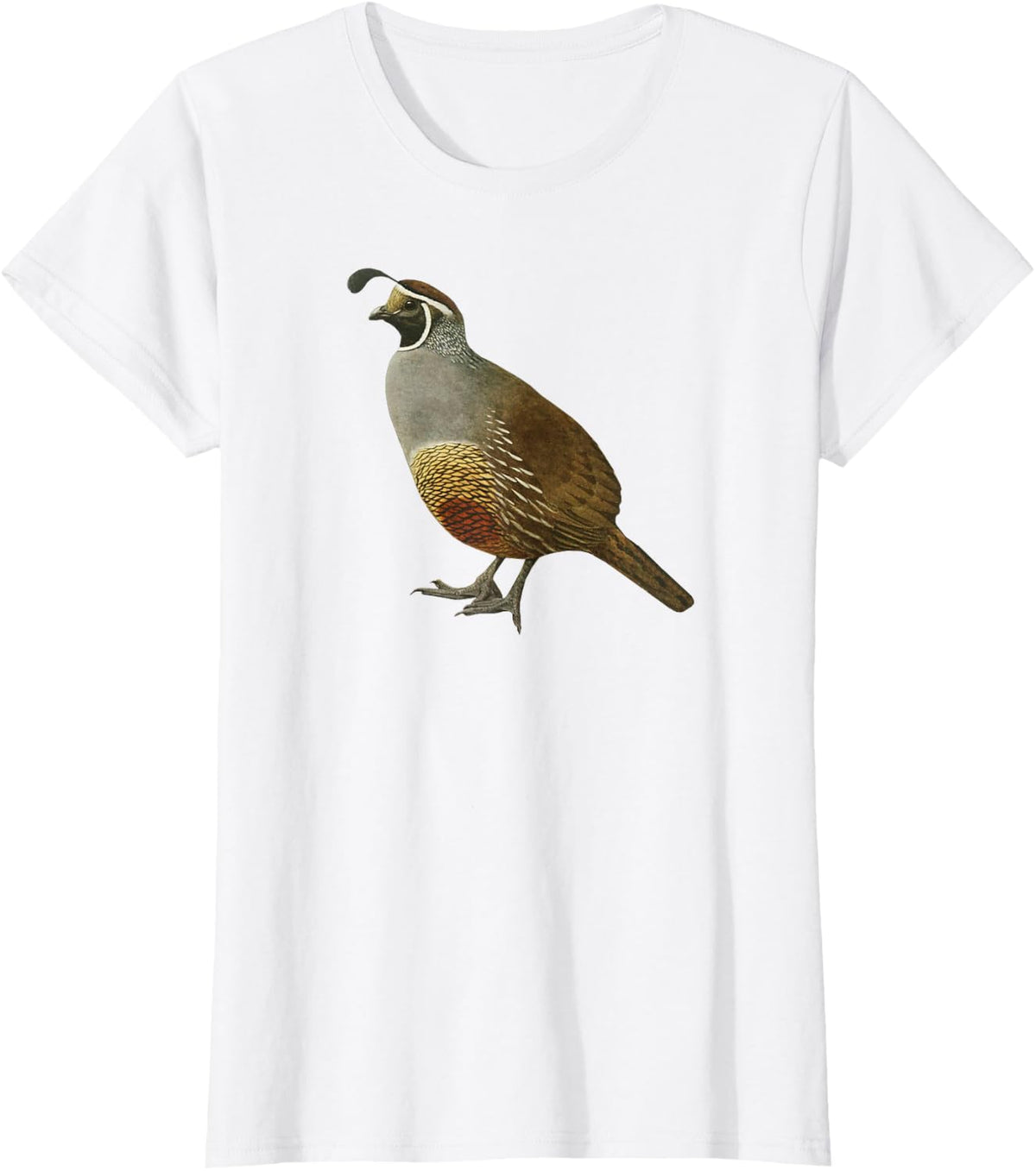 Quail T-shirt I Love Quails Cute Birder Gift T-Shirt - White