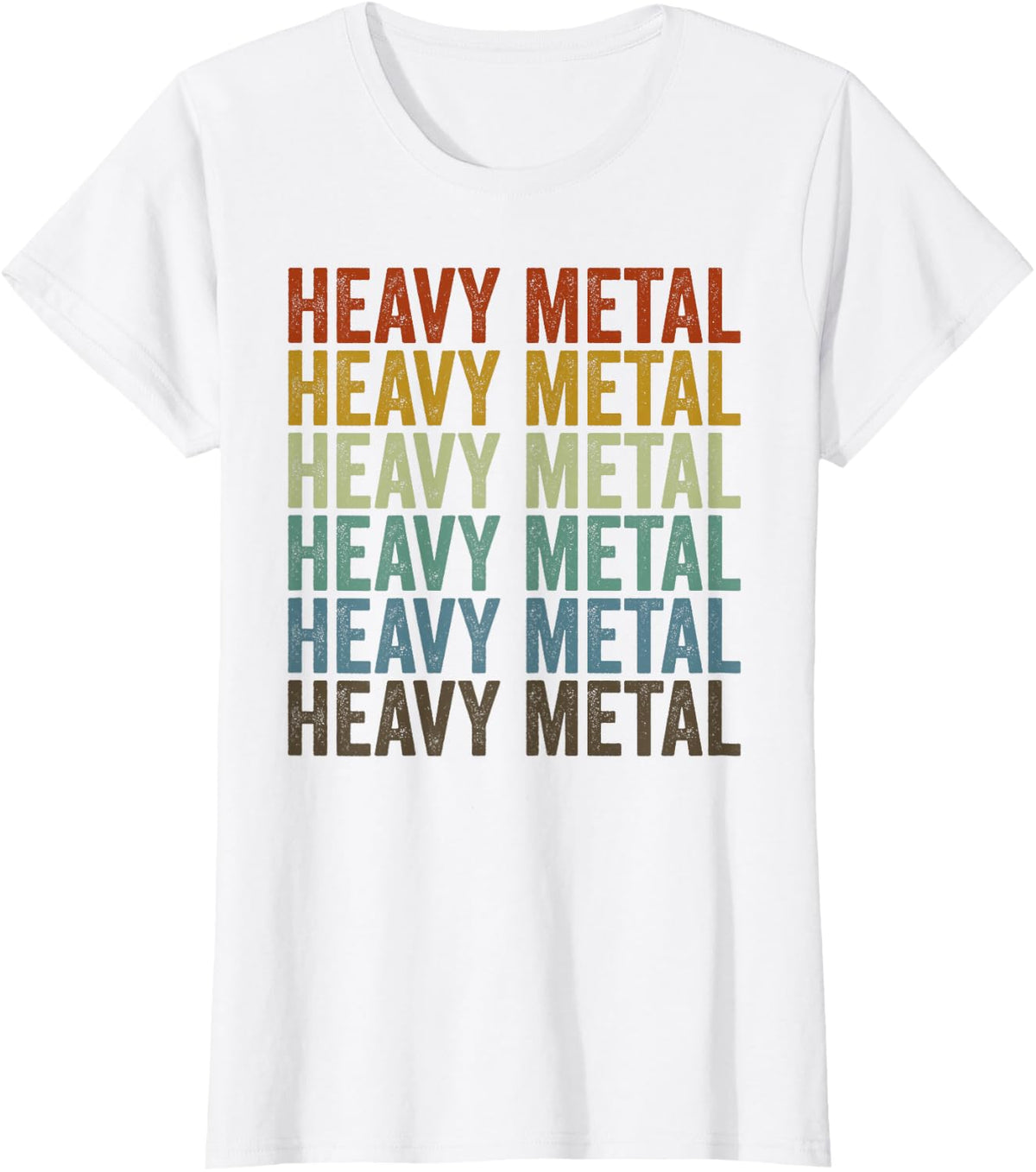 Heavy Metal Retro T-Shirt - White