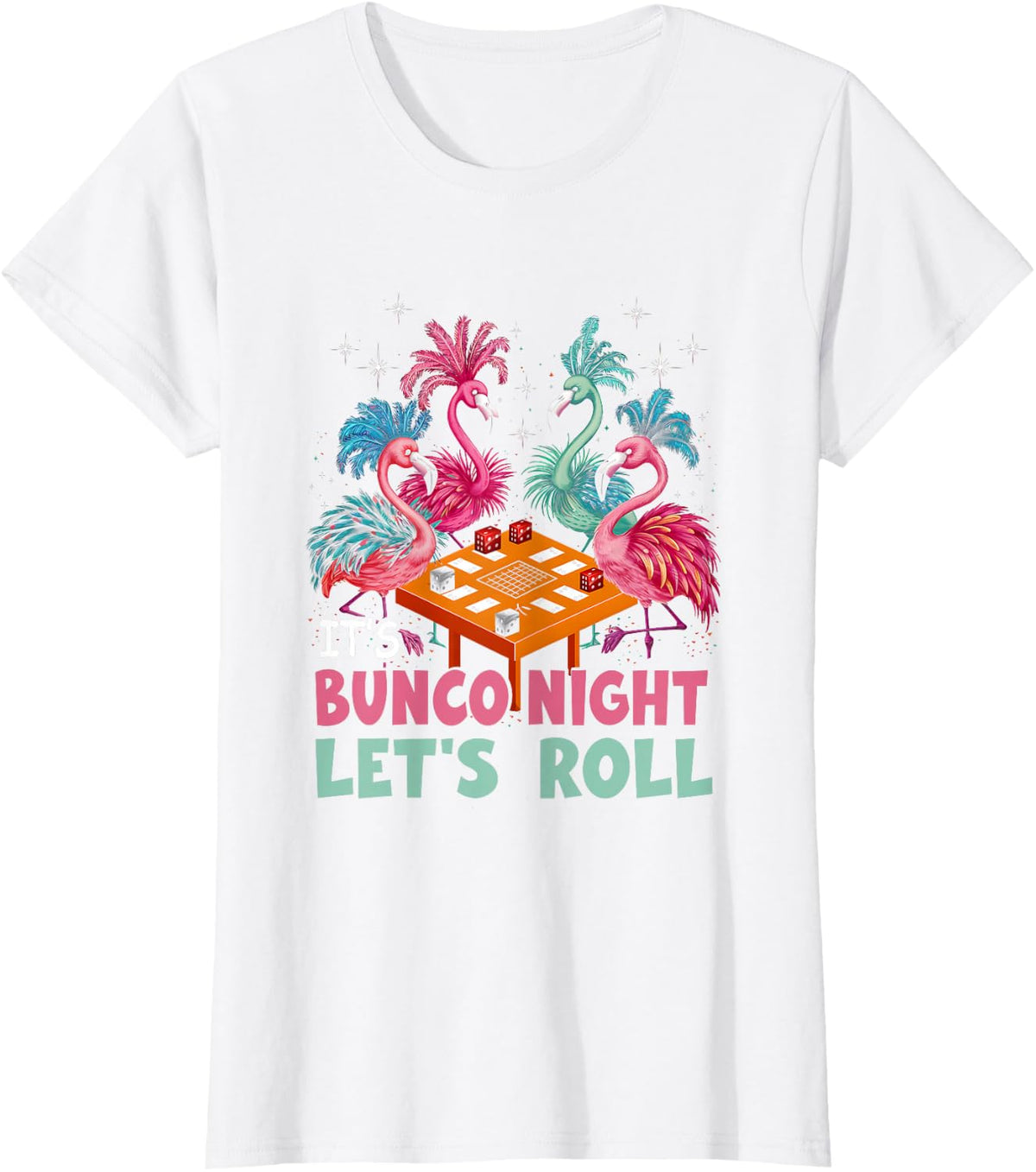 Cube Tropical Game of Chance T-Shirt - White