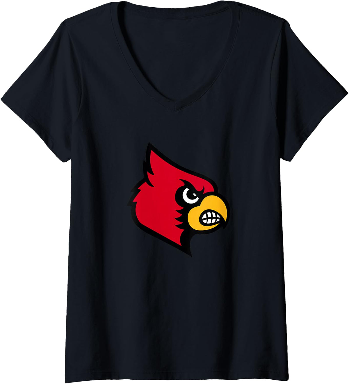 Women's Bridge City Cardinals V-Neck T-Shirt - Black