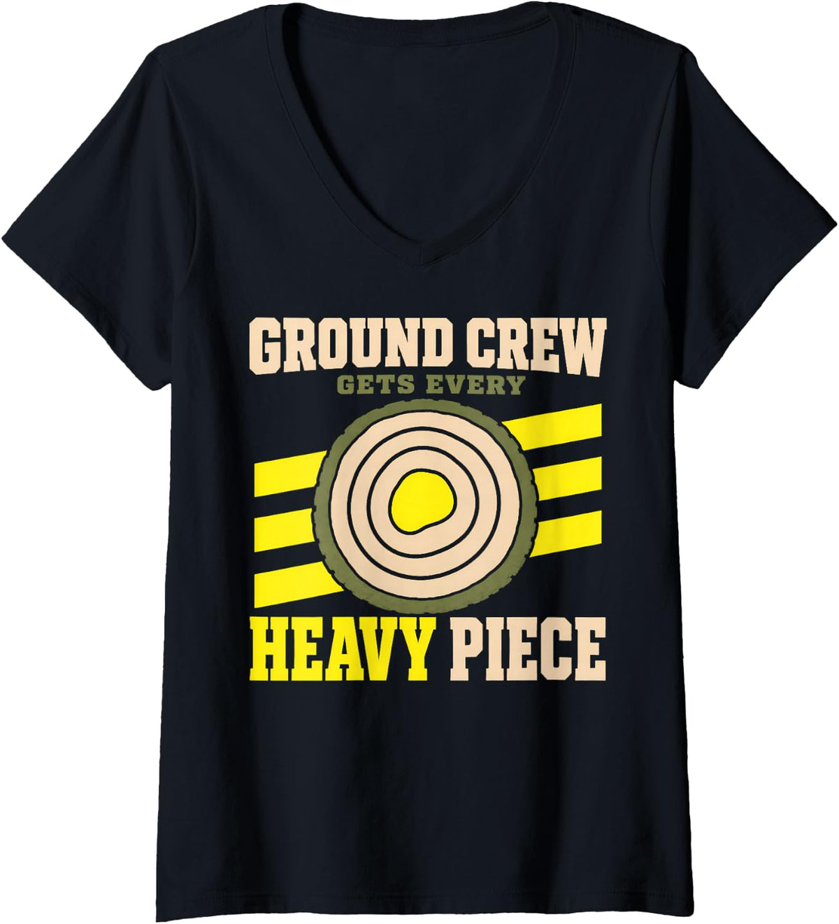 Women's Arborist Tree Surgeon Tree Service Climber Gift V-Neck T-Shirt - Black