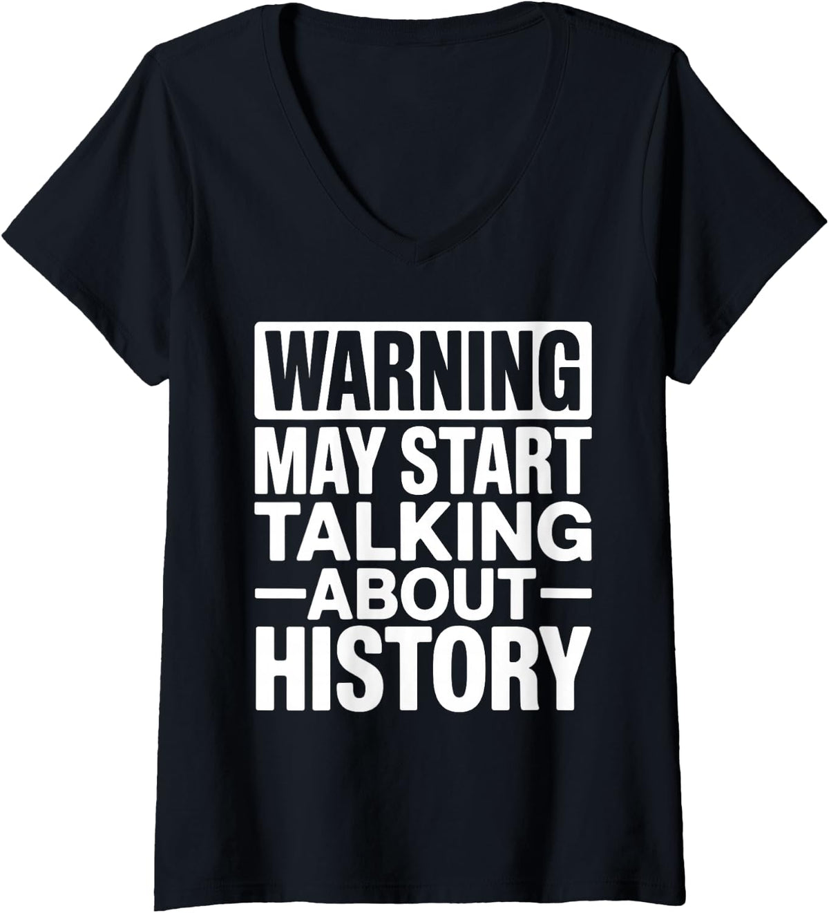 Women's Historian Art for Men Women History Teacher History Buff V-Neck T-Shirt - Black