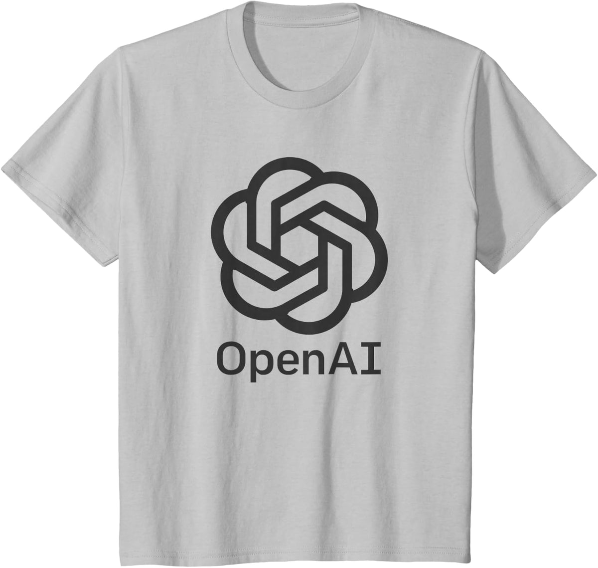 OpenAI - Artificial Intelligence for Scientific Research T-Shirt - Silver Grey