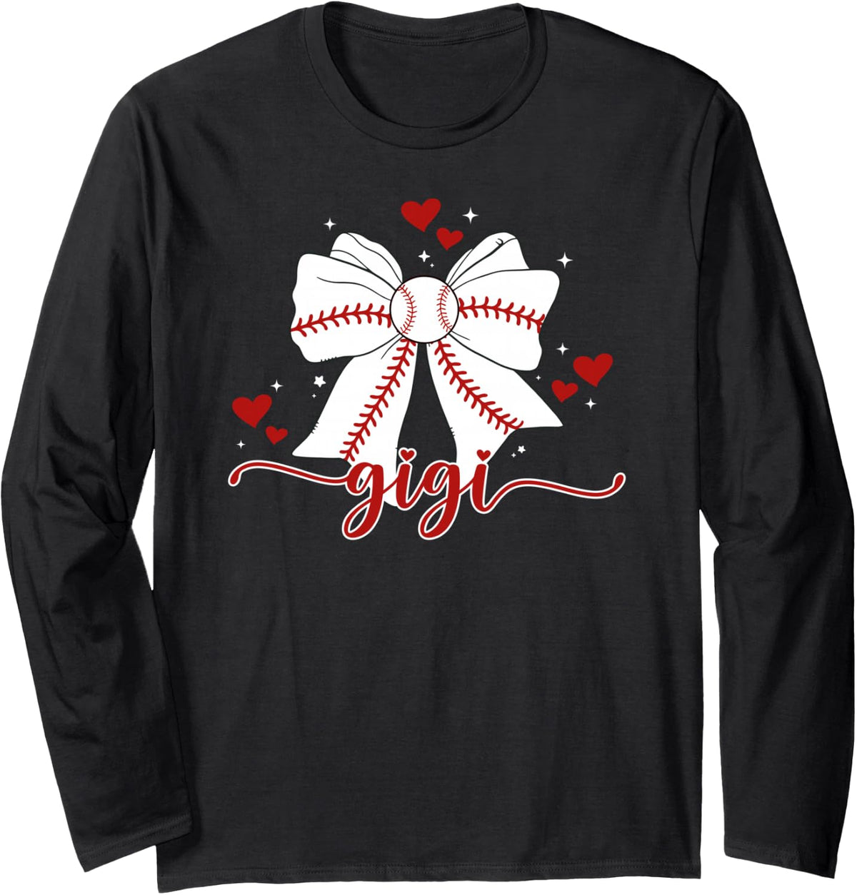 Gigi Grandma Baseball Gigi of A Baseball Player Gigi Long Sleeve T-Shirt - Adult Unisex Black