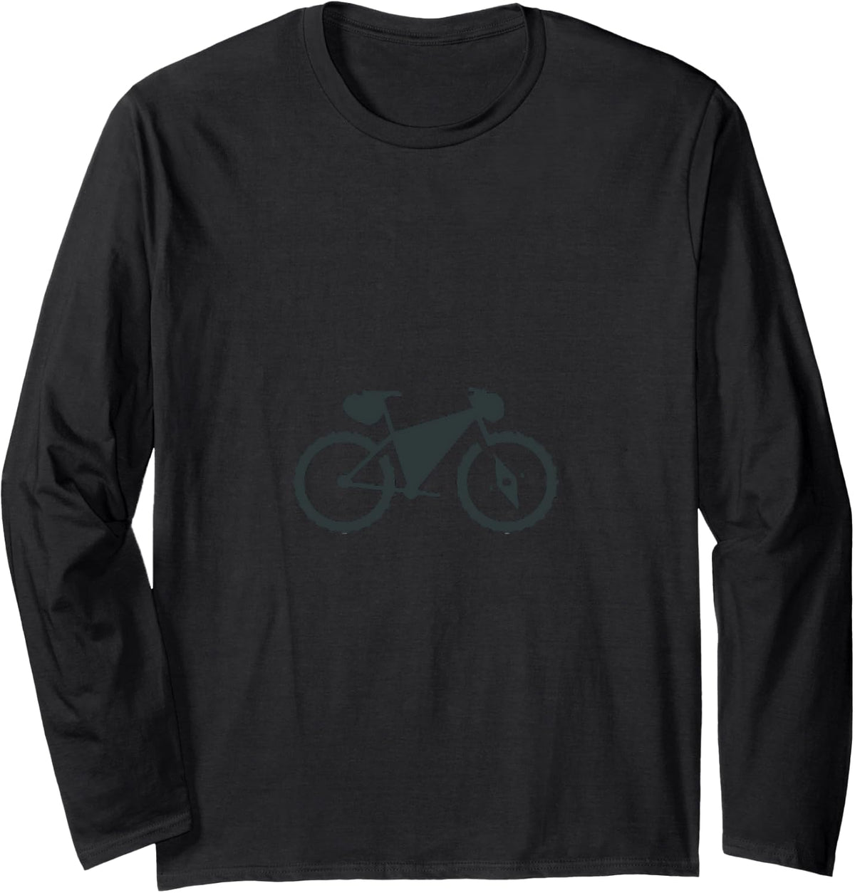 Bikepacking Long Sleeve T-Shirt - Adult Unisex Black