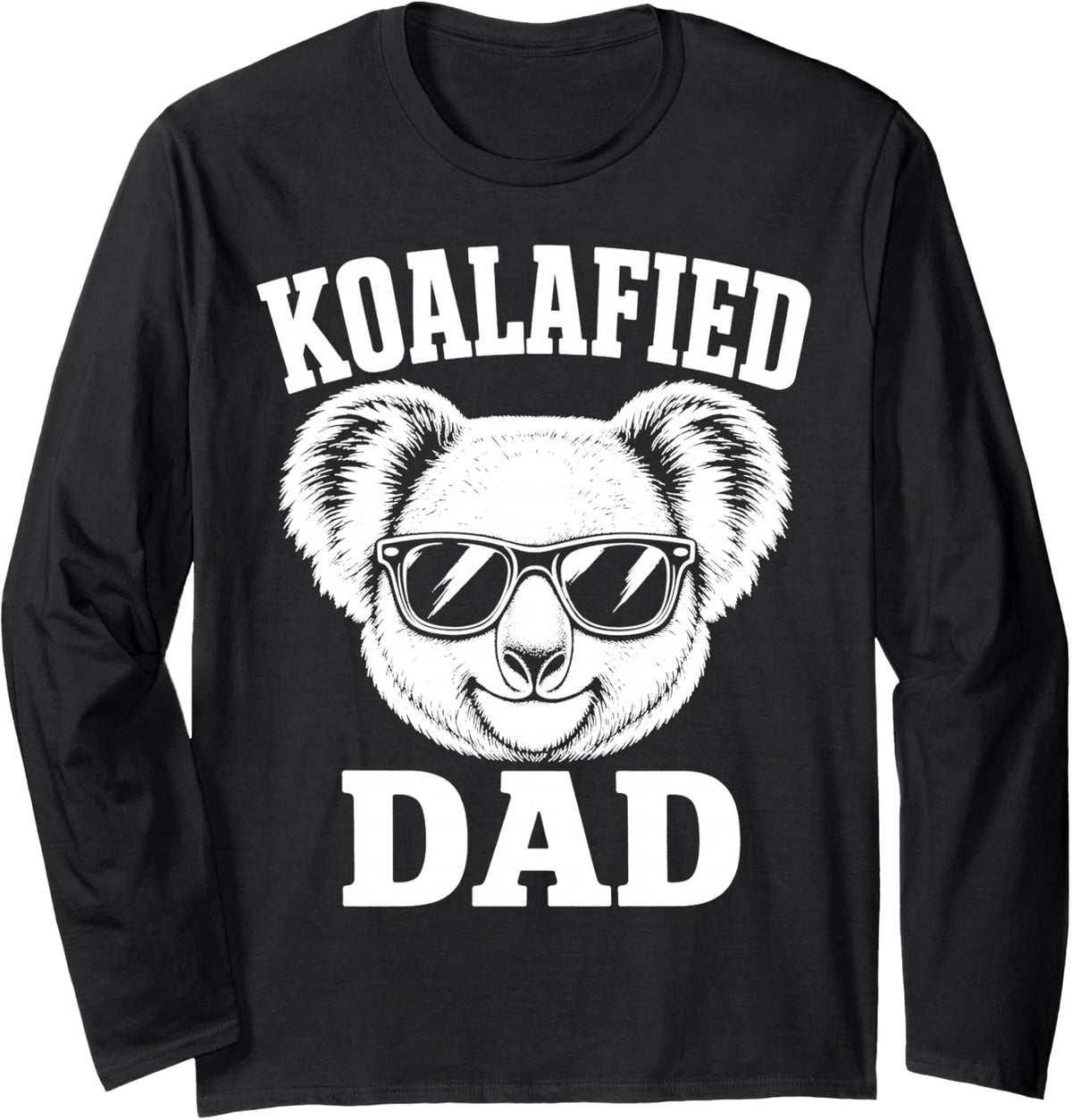 Dad Koala Father Australia Long Sleeve T-Shirt - Adult Unisex Black