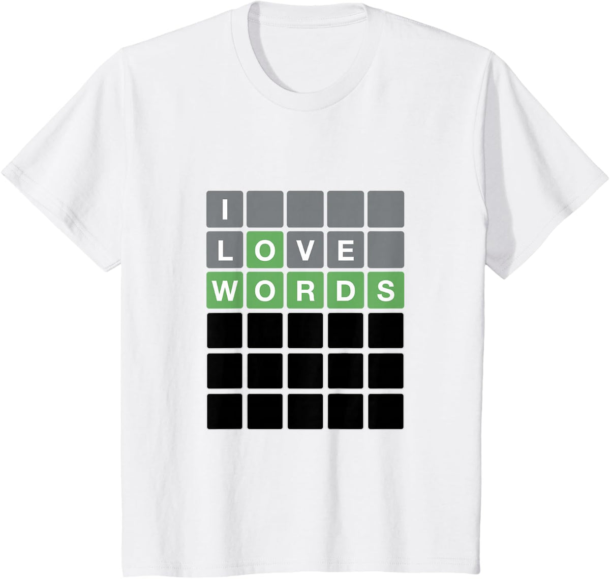 I Love Words Game - Guess Words With Letters Play Daily Fun T-Shirt - White