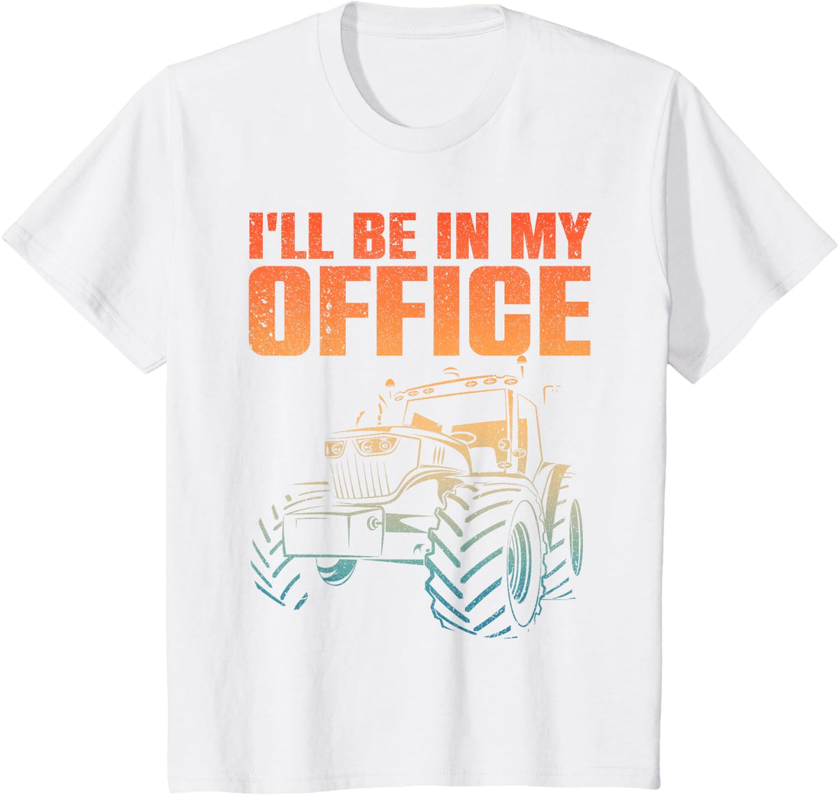 Best Tractor For Men Women Farming Agriculture Office Farmer T-Shirt - White
