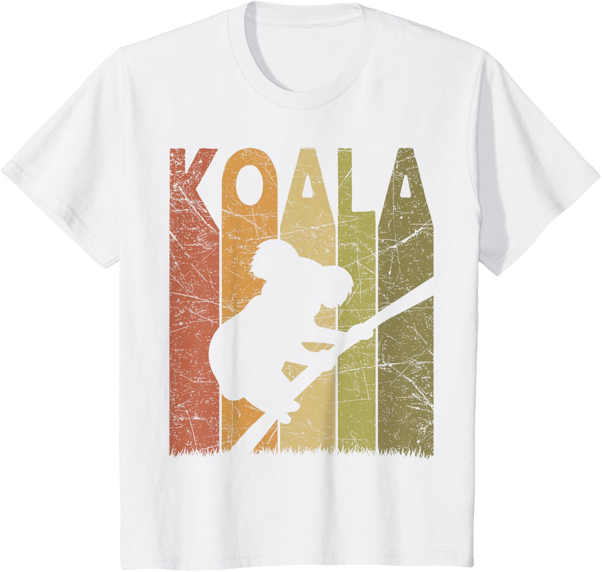 Koala Vintage Lazy Koala Retro Koala Lover T-Shirt - White