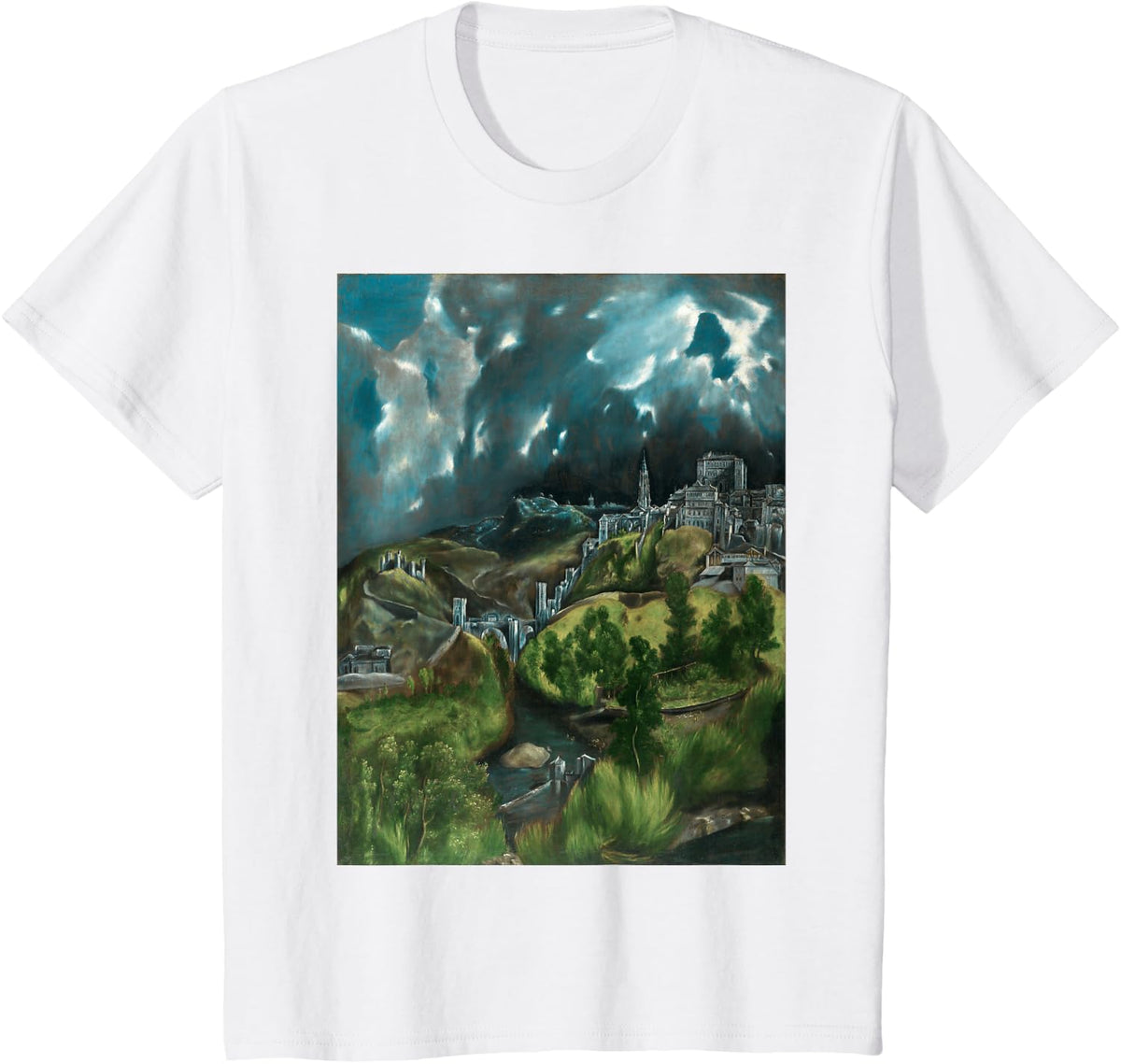 El Greco's View of Toledo T-Shirt - White