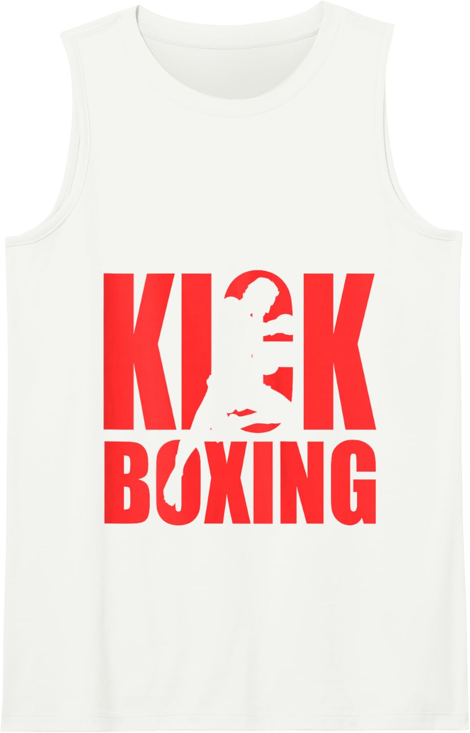 Kickboxing MMA martial arts t-shirt for boxers and fighters Tank Top - White