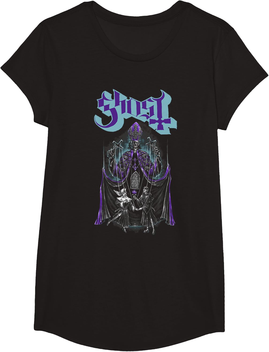 Ghost Official Skeletour 2026 Charlotte Exclusive T-Shirt - Girls Black