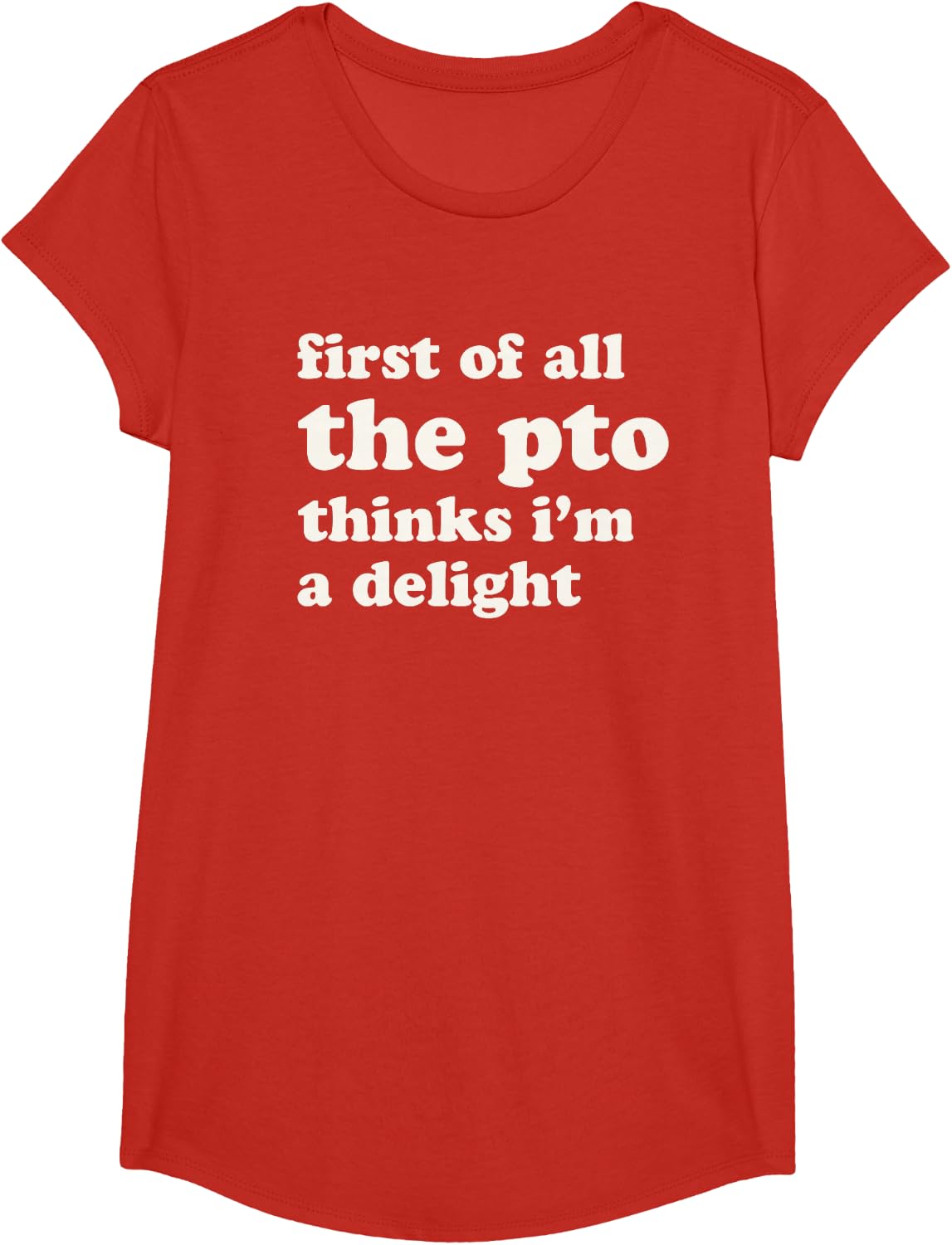 Funny Teacher Appreciation T-Shirt - Girls Red