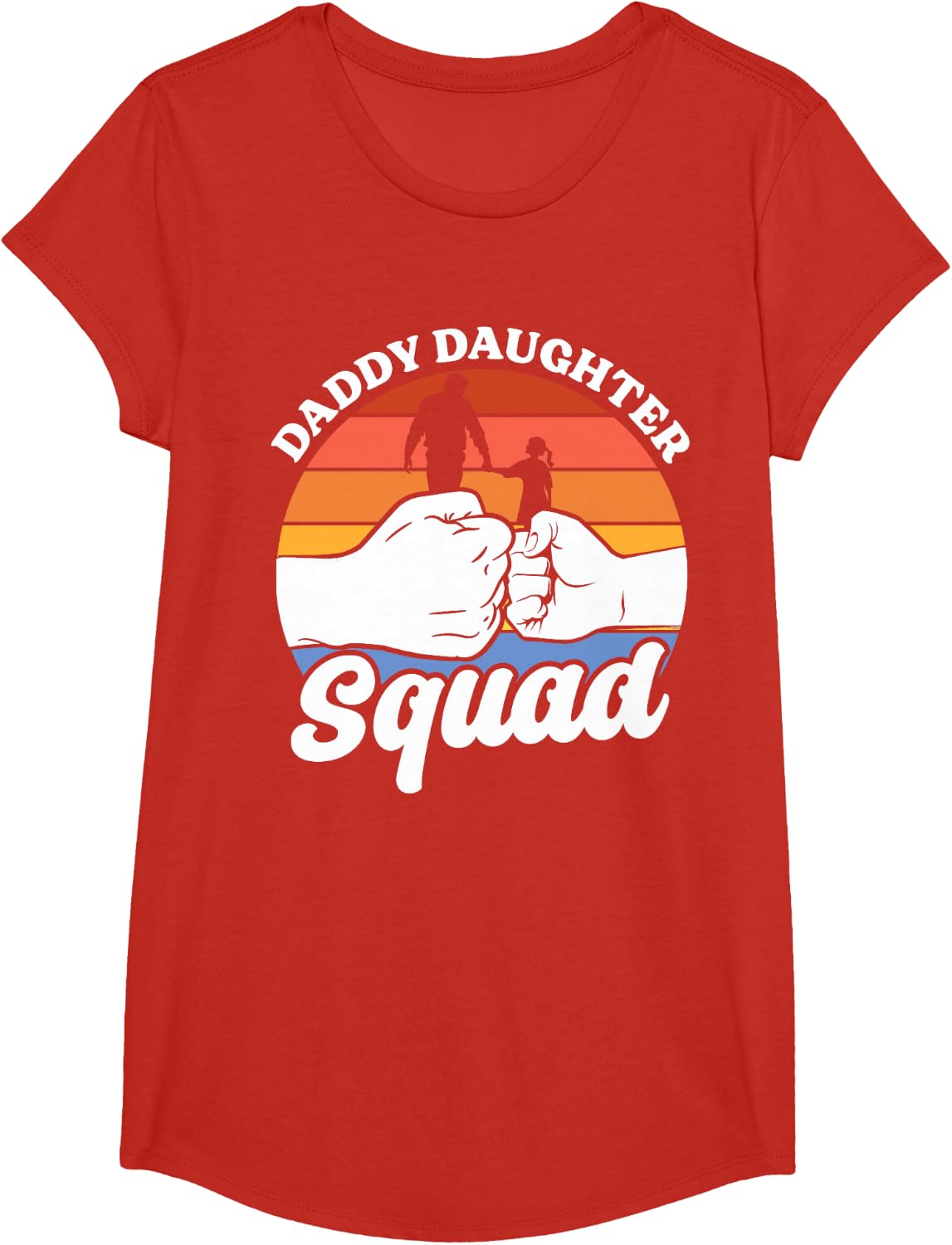 Father Daughter Troop Father's Day Matching Dad Father Daughter T-Shirt - Girls Red
